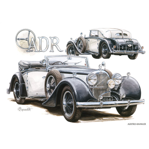 Wall planner Classic Cars - Vaclav Zapadlik, 2025, 30 x 30 cm