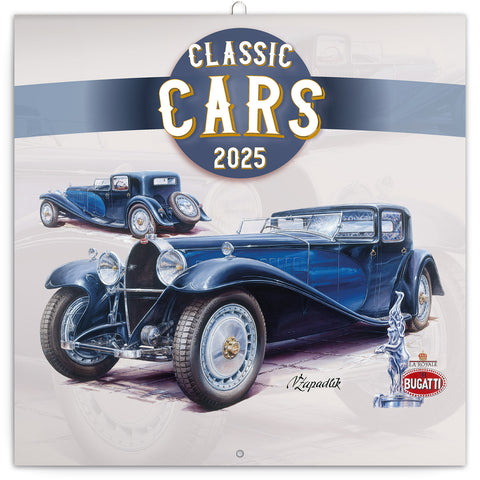 Wall planner Classic Cars - Vaclav Zapadlik, 2025, 30 x 30 cm