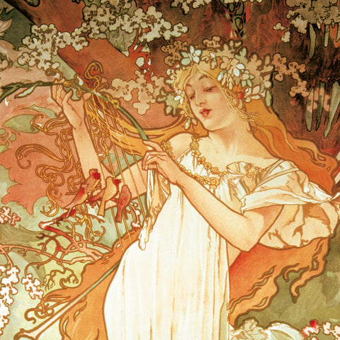 Grid calendar Alphonse Mucha 2026, 30 x 30 cm