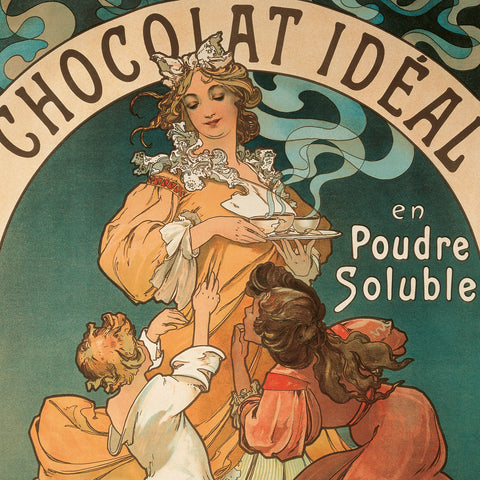 Grid calendar Alphonse Mucha 2026, 30 x 30 cm