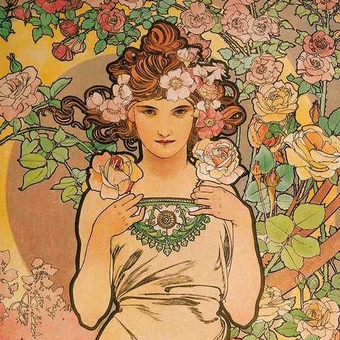 Grid calendar Alphonse Mucha 2026, 30 x 30 cm