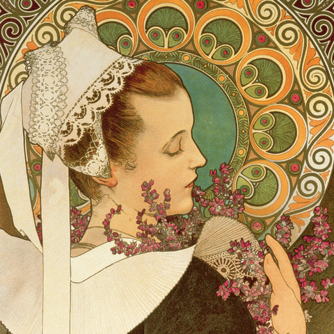 Grid calendar Alphonse Mucha 2026, 30 x 30 cm