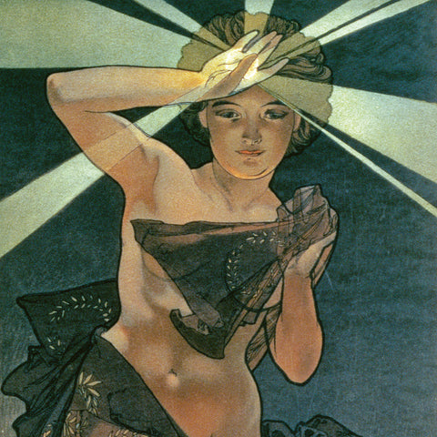 Grid calendar Alphonse Mucha 2026, 30 x 30 cm