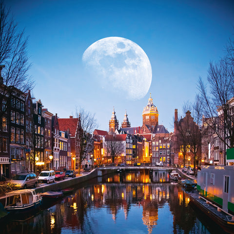 Grid calendar The Moon 2026, 30 x 30 cm