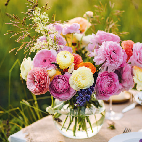 Grid calendar Flowers 2026, 30 x 30 cm