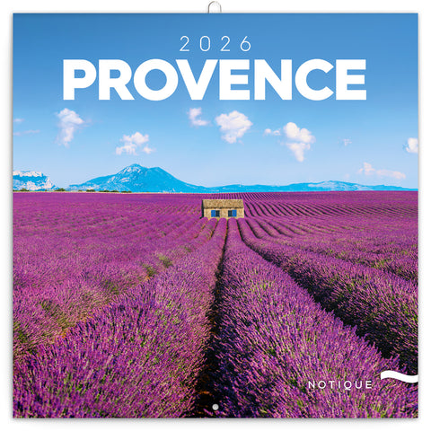 Grid calendar Provence 2026, 30 x 30 cm