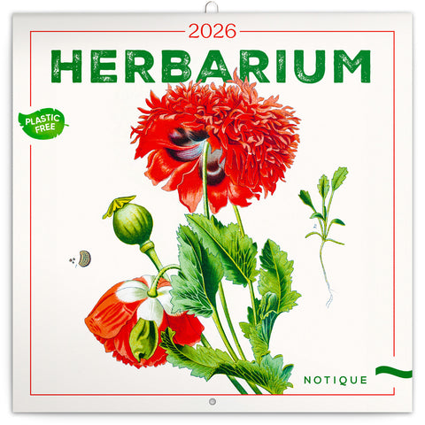 Grid calendar Herbarium 2026, 30 x 30 cm