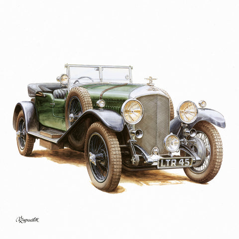 Grid calendar Classic Cars – Václav Zapadlík 2026, 30 x 30 cm