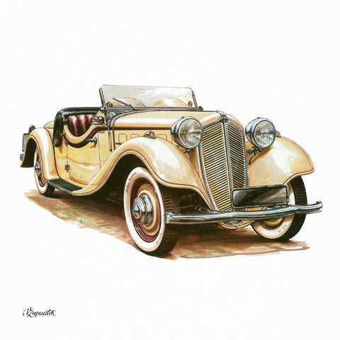 Grid calendar Classic Cars – Václav Zapadlík 2026, 30 x 30 cm