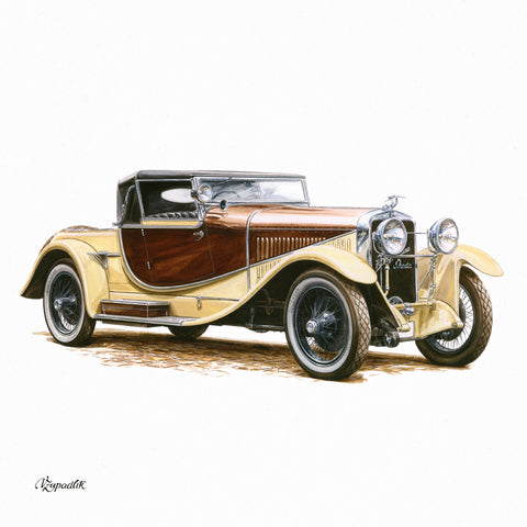 Grid calendar Classic Cars – Václav Zapadlík 2026, 30 x 30 cm