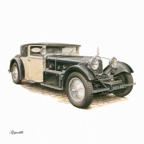 Grid calendar Classic Cars – Václav Zapadlík 2026, 30 x 30 cm