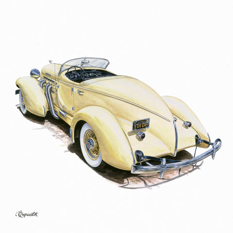 Grid calendar Classic Cars – Václav Zapadlík 2026, 30 x 30 cm