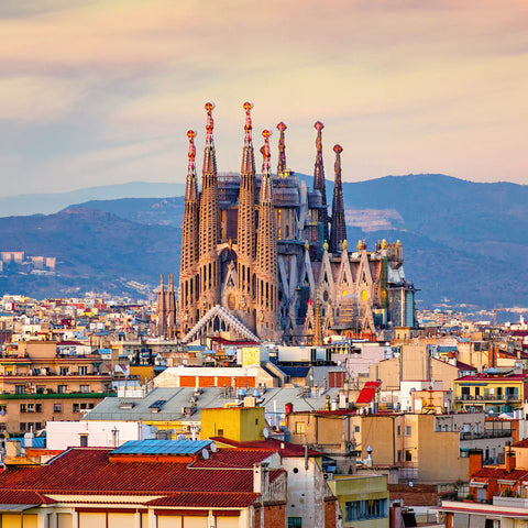 Grid calendar Barcelona 2026, 30 x 30 cm