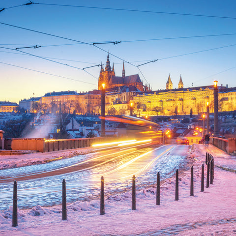 Grid calendar Prague 2026, 30 x 30 cm