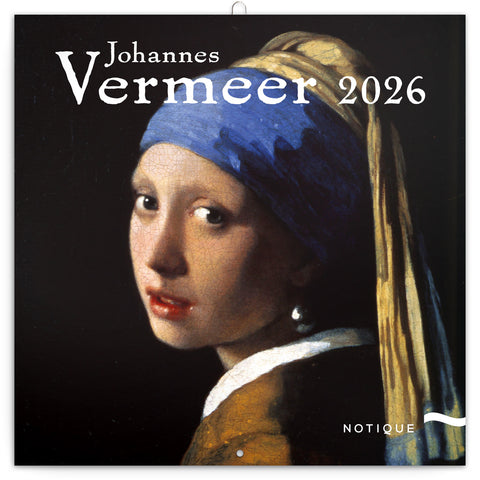 Grid calendar Johannes Vermeer 2026, 30 x 30 cm