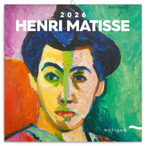 Grid calendar Henri Matisse 2026, 30 x 30 cm