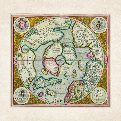 Grid calendar Antique Maps 2026, 30 x 30 cm