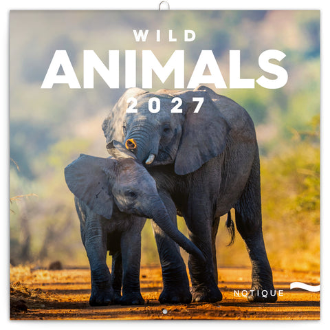 Grid calendar Wild Animals 2027, 30 x 30 cm