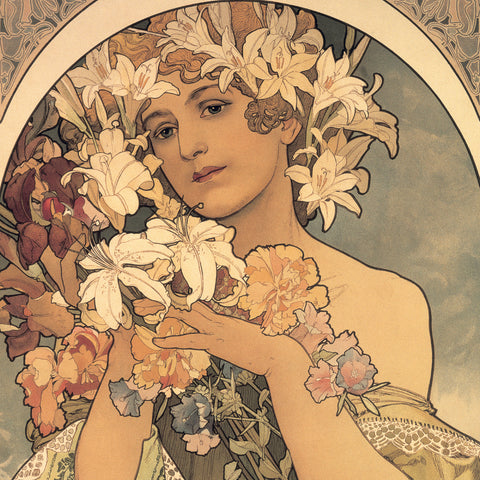 Grid calendar Alphonse Mucha 2027, 30 x 30 cm
