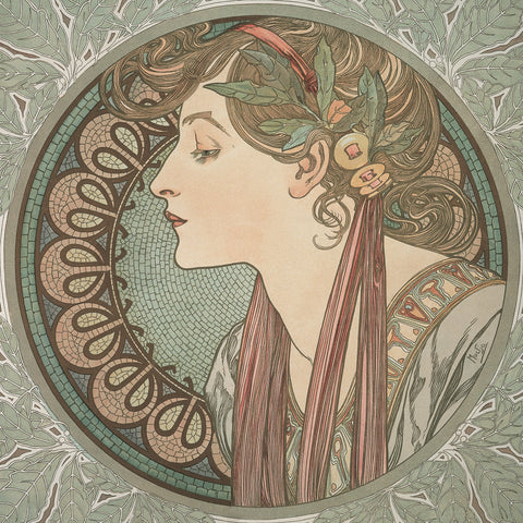 Grid calendar Alphonse Mucha 2027, 30 x 30 cm