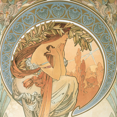 Grid calendar Alphonse Mucha 2027, 30 x 30 cm