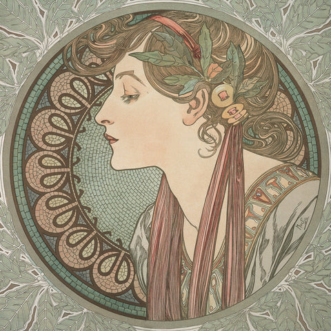 Grid calendar Alphonse Mucha 2027, 30 x 30 cm