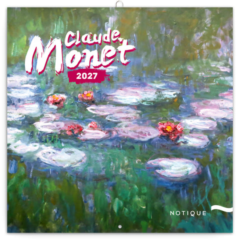 Grid calendar Claude Monet 2027, 30 x 30 cm