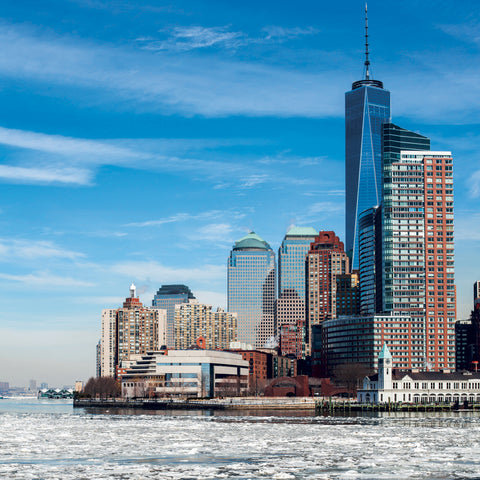 Grid calendar New York 2027, 30 x 30 cm