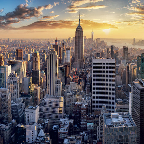 Grid calendar New York 2027, 30 x 30 cm