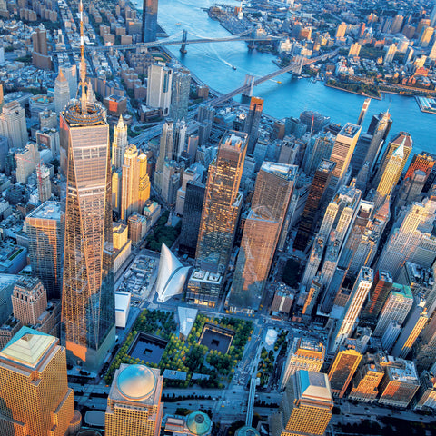 Grid calendar New York 2027, 30 x 30 cm