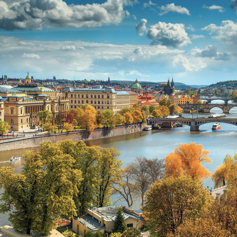 Grid calendar Prague 2027, 30 x 30 cm