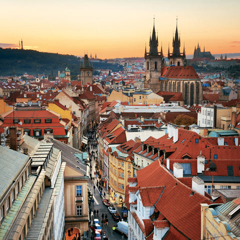 Grid calendar Prague 2027, 30 x 30 cm
