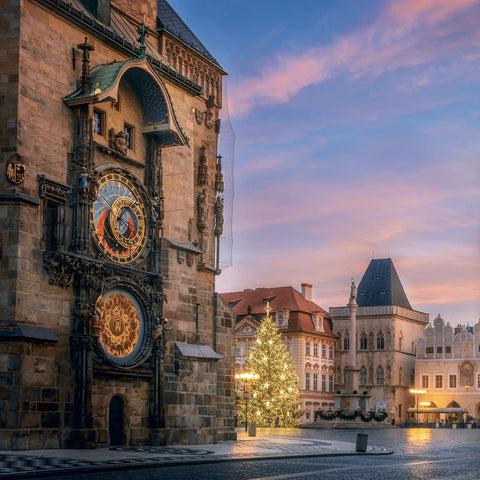 Grid calendar Prague 2027, 30 x 30 cm
