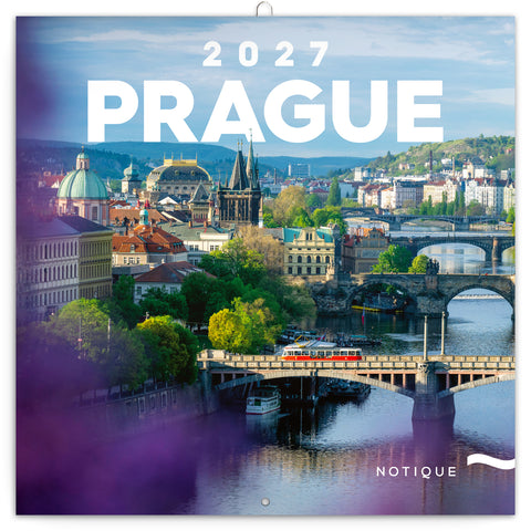 Grid calendar Prague 2027, 30 x 30 cm