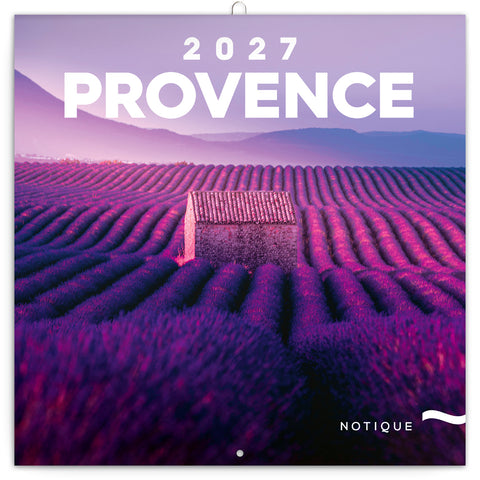 Grid calendar Provence 2027, 30 x 30 cm