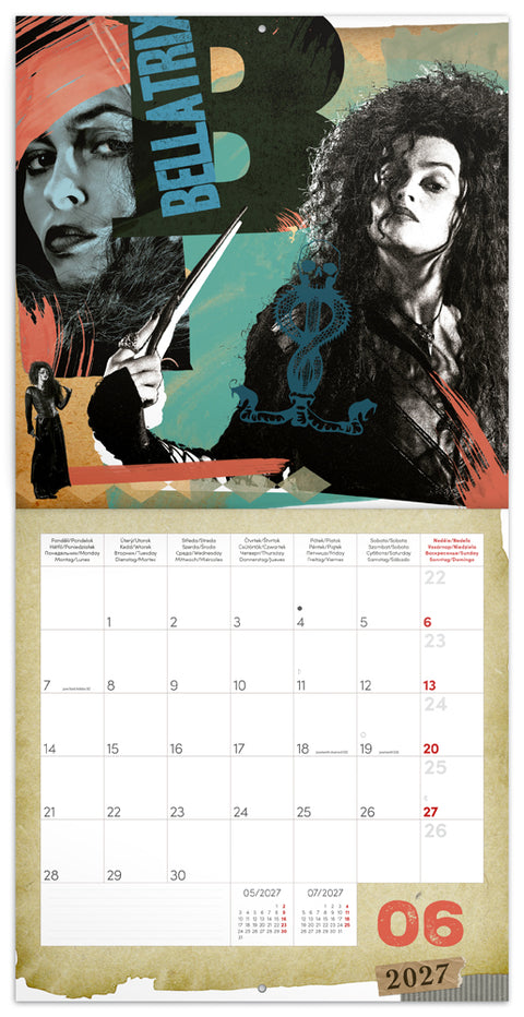Grid calendar Harry Potter 2027, 30 x 30 cm