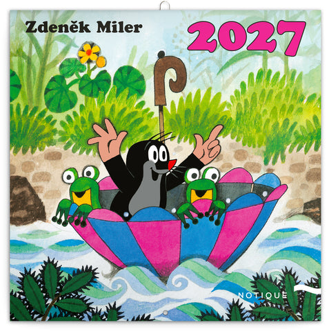 Grid calendar The Little Mole 2027, 30 x 30 cm