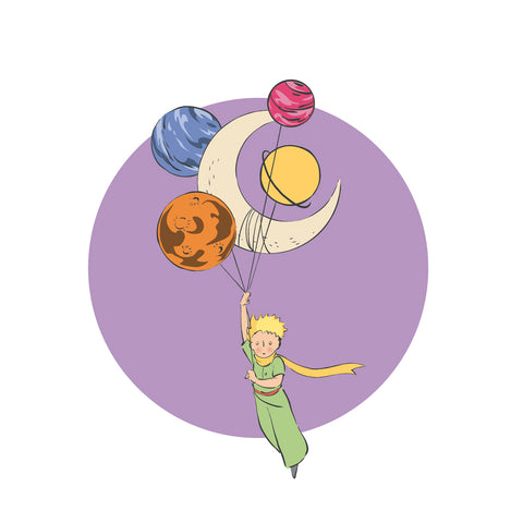 Grid calendar Le Petit Prince 2027, PLASTIC FREE, 30 x 30 cm