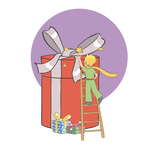 Grid calendar Le Petit Prince 2027, PLASTIC FREE, 30 x 30 cm