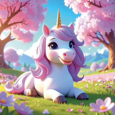 Grid calendar Happy Unicorns 2027, 30 x 30 cm