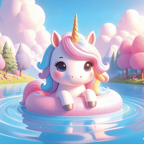 Grid calendar Happy Unicorns 2027, 30 x 30 cm