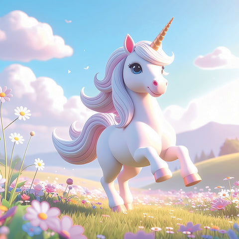 Grid calendar Happy Unicorns 2027, 30 x 30 cm
