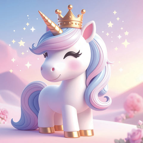 Grid calendar Happy Unicorns 2027, 30 x 30 cm