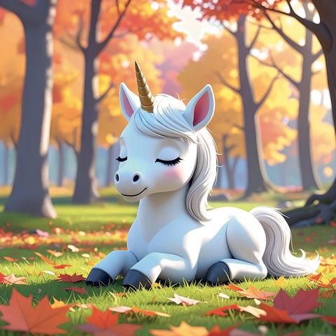 Grid calendar Happy Unicorns 2027, 30 x 30 cm