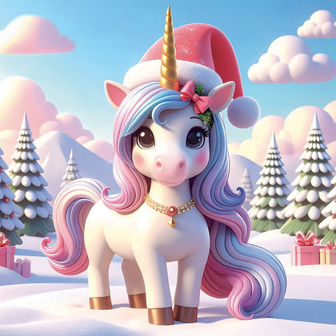 Grid calendar Happy Unicorns 2027, 30 x 30 cm