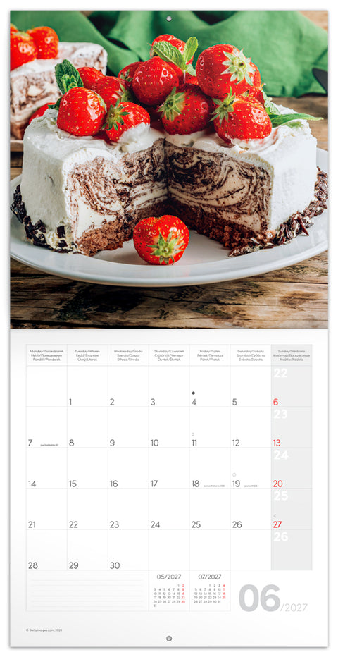 Grid calendar Sweet Moments 2027, 30 x 30 cm