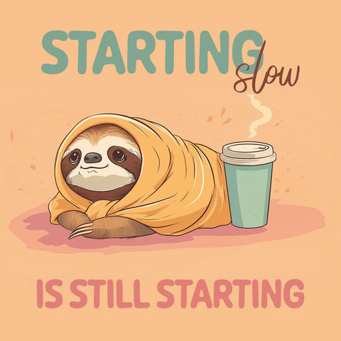 Grid calendar Lazy Sloths 2027, 30 x 30 cm