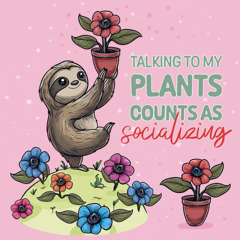 Grid calendar Lazy Sloths 2027, 30 x 30 cm
