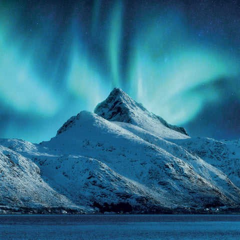 Grid calendar Aurora Borealis 2027, 30 x 30 cm