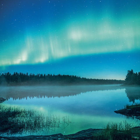 Grid calendar Aurora Borealis 2027, 30 x 30 cm